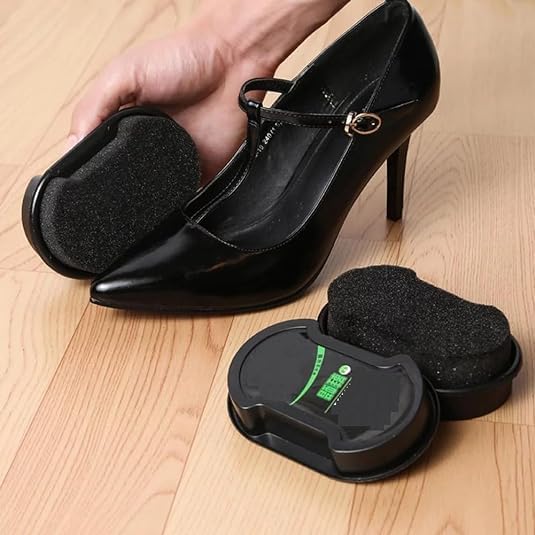 Double Sided Shoe Cleaner Polish  Shoe Polish Sponge Shoe Wax Brush Shoe Polish Wipe  Shoes Care Accessories & Supplies